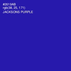 #2619AB - Jacksons Purple Color Image